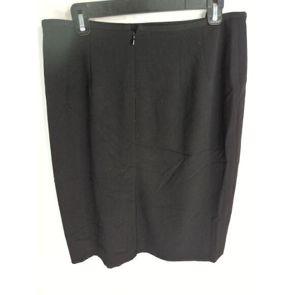 Calvin Klein Women's Solid Stretch Back Zipper Pencil Skirts Black Size 10 - Picture 5 of 8